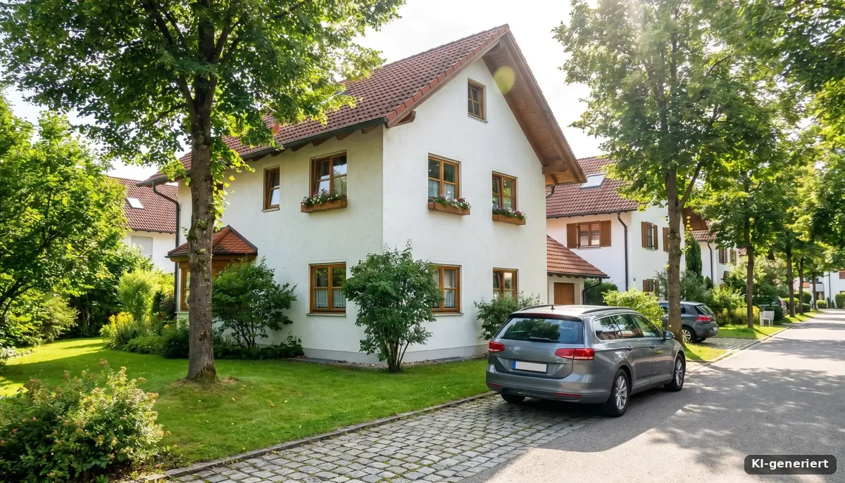 Haus mit gepflegtem Vorgarten